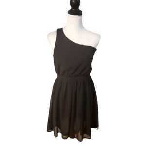 Black One Shoulder Dress